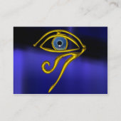 BLAUW TALISMAN / GOUD HORUS OOG Divinity Wit Visitekaartje (Achterkant)