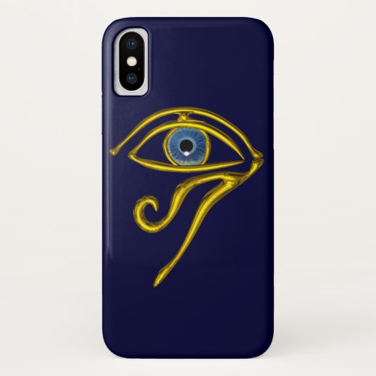 BLAUW TALISMAN Gouden Horus-oog Case-Mate iPhone Case (Achterkant)