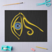 BLAUW TALISMAN HORUS EYE Goud Zwart Egyptisch Tissuepapier (Craft)