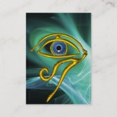 BLAUW TALISMAN, IN GROEN BLAUWGROEN WIT LICHTWAVES VISITEKAARTJE (Achterkant)