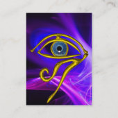 BLAUW TALISMAN, IN ROZE PAARSE WITTE LICHTGOLVEN VISITEKAARTJE (Achterkant)