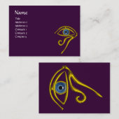 BLAUW TALISMAN, paars geel Visitekaartje (Voorkant / Achterkant)