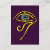BLAUW TALISMAN, paars geel Visitekaartje (Achterkant)