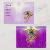 BLAUW TALISMAN, paars violet wit roze Visitekaartje (Voorkant / Achterkant)