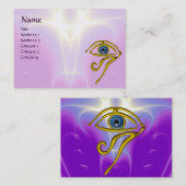 BLAUW TALISMAN, paars violet wit roze Visitekaartje (Voorkant / Achterkant)