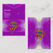BLAUW TALISMAN, paars violet wit roze Visitekaartje (Voorkant / Achterkant)