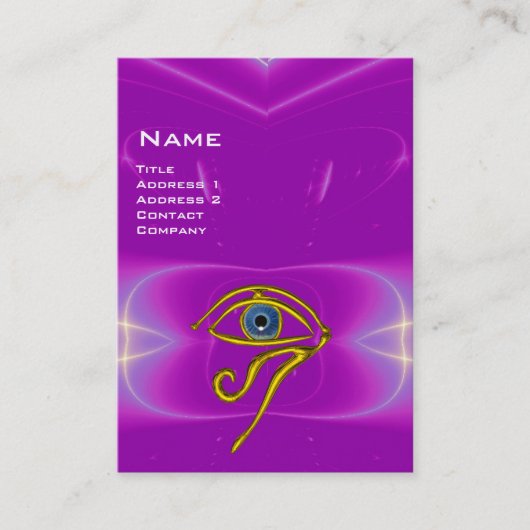 BLAUW TALISMAN, paars violet wit roze Visitekaartje (Voorkant)