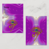 BLAUW TALISMAN, paars violet wit roze Visitekaartje (Voorkant / Achterkant)