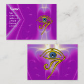 BLAUW TALISMAN, paars violet wit roze Visitekaartje (Voorkant / Achterkant)