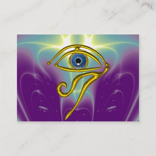 BLAUW TALISMAN, paars violet wit Visitekaartje (Achterkant)