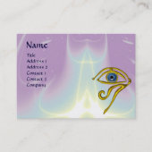 BLAUW TALISMAN, paars violet wit Visitekaartje (Voorkant)