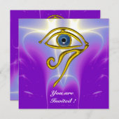 BLAUW TALISMAN, witte paars Kaart (Voorkant / Achterkant)