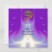 BLAUW TALISMAN, witte paars Kaart (Achterkant)