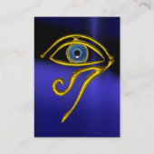 BLAUW TALISMAN zwart geel Visitekaartje (Achterkant)