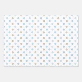 BLAUW & TAN BABY JONGENSPATRONEN INPAKPAPIER VEL