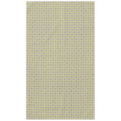 Blauw, tan, geel en bruine cirkels patroon tafelkleed (Voorkant)