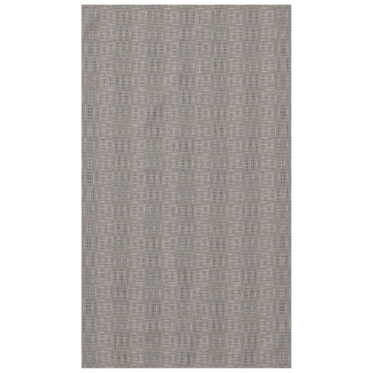 Blauw, tan, wit en bruin vervormd patroon tafelkleed (Voorkant)