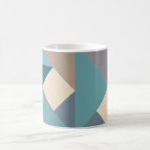 Blauw tangram patroon koffiemok (Center)