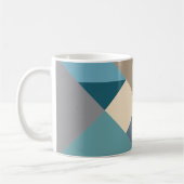Blauw tangram patroon koffiemok (Links)