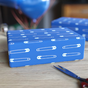 Blauw tappapier voor Baby shower van luidop Cadeaupapier