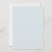 Blauw tartan distel babyshower uitnodiging (Achterkant)