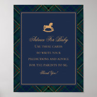 Blauw tartan geruit klassiek advies voor baby-rock