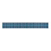 blauw tartan-patroon grosgrain lint (Voorkant)