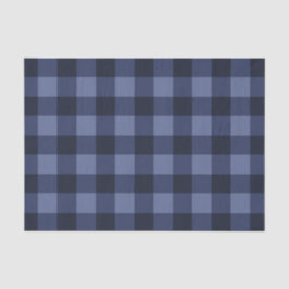 Blauw tartan ruitpatroonprint tissuepapier