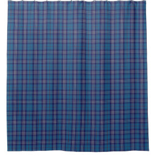 Blauw tartan Schotse kilt Douchegordijn