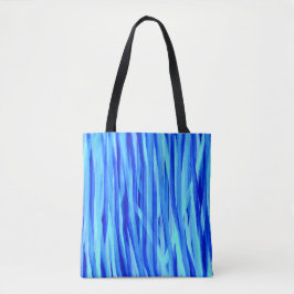 Blauw Tas of dwarsdoorsnede met Abstracte strepen