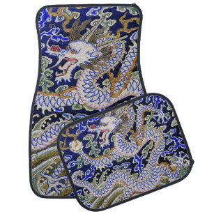 blauw  tattoo Embroidery dragon Automat
