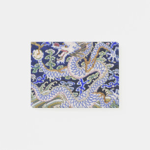 blauw  tattoo Embroidery dragon Post-it® Notes