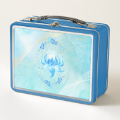 Blauw-Teal Harmonie Lotus – Vreedzame Bloei (Voorkant)