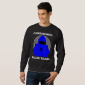 Blauw Team Cybersecurity Hacken Ethische Hacker Cy Trui (Voorkant volledig)