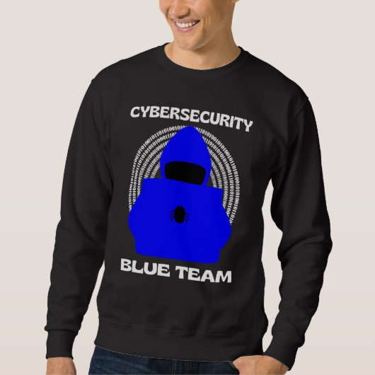Blauw Team Cybersecurity Hacken Ethische Hacker Cy Trui (Voorkant)