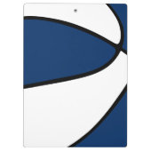 blauw team kleuren basketbal coach varsity letter klembord (Achterkant)