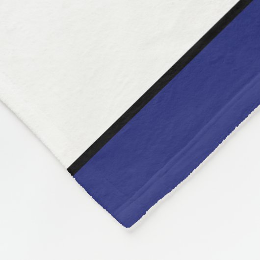 Blauw team van Lacrosse Player Fleece Deken (Hoek)