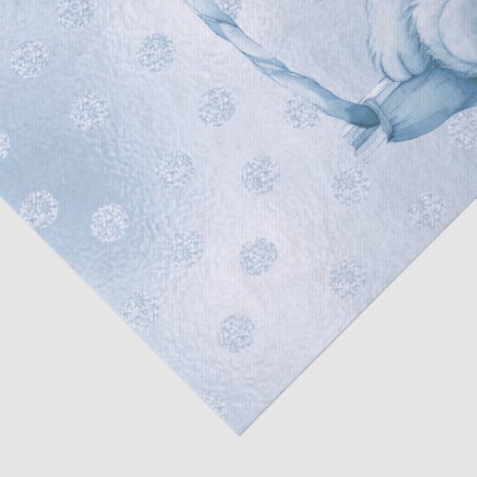 Blauw Teddy Beer Tissue Papier (Detail)