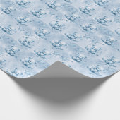 Blauw Teddybeer inpakpapier (Hoek)