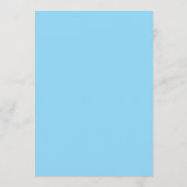 Blauw Tedi Beer Babyshower Uitnodiging (Achterkant)