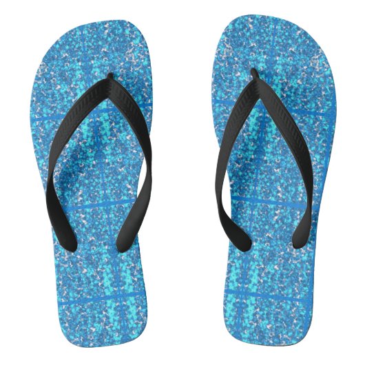 blauw teenslippers (Voetbed)