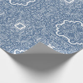 blauw Tegel Cadeaupapier (Hoek)