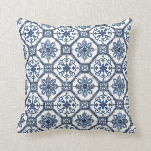 blauw Tegels kussen
