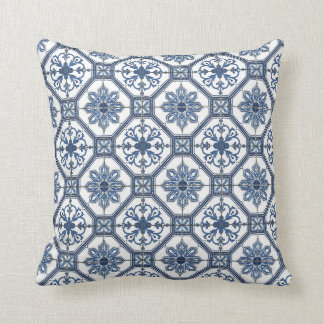 blauw Tegels kussen