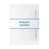 Blauw Tekenen Samen Trouwen Uitnodigingen Wikkel (Voorkant Voorbeeld)