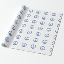 Blauw tekenpapier voor vredeshandtekeningen