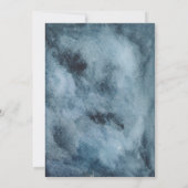 Blauw | Terracotta Oh Boy Herfst Floral Baby showe Kaart (Achterkant)