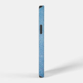 Blauw textiel iPhone hoesje (Rechterkant)