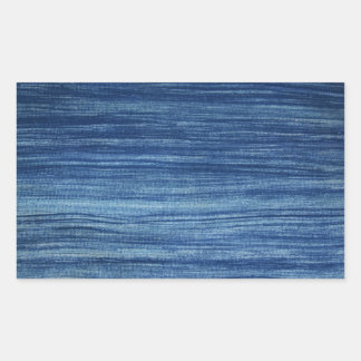 blauw textiel miniaturen en modelstructuren rechthoekige sticker