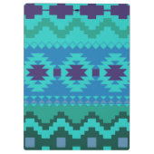 Blauw Textielontwerp Achtergrond Trendy illustrati Klembord (Achterkant)